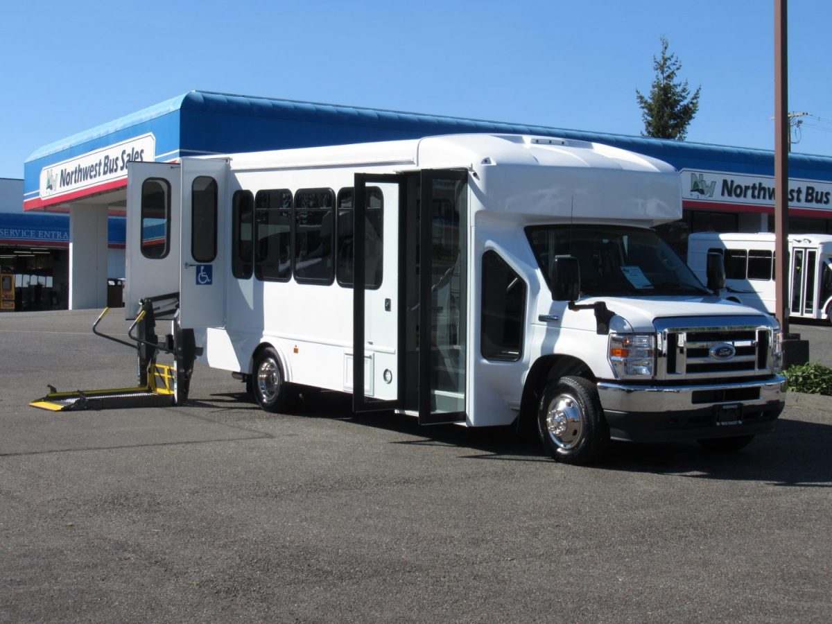 2022 Ford Turtle Top 12 Passenger + 2 Wheelchair Shuttle Bus