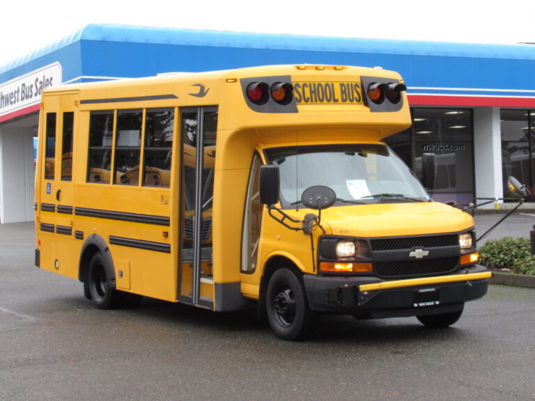 2013 Chevrolet Girardin 12 Passenger + 1 Wheelchair Type-A School Bus ...