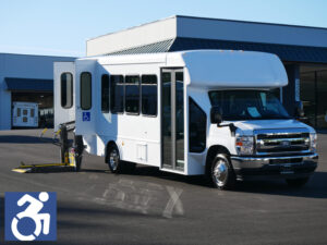 2026 Ford Turtle Top 14 Passenger Wheelchair ADA Shuttle Bus - S07190