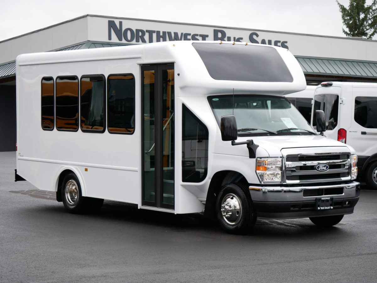 New 2026 Ford Turtle Top Terra Transit 14 Rear Luggage Shuttle Bus