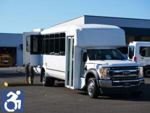 2021 Ford Eldorado Aero Elite 20 Passenger + 2 Wheelchair ADA Shuttle Bus - S14657