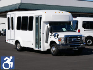 2012 Ford Elkhart Coach 12 Passenger + 2 Wheelchair ADA Shuttle Bus - S30382