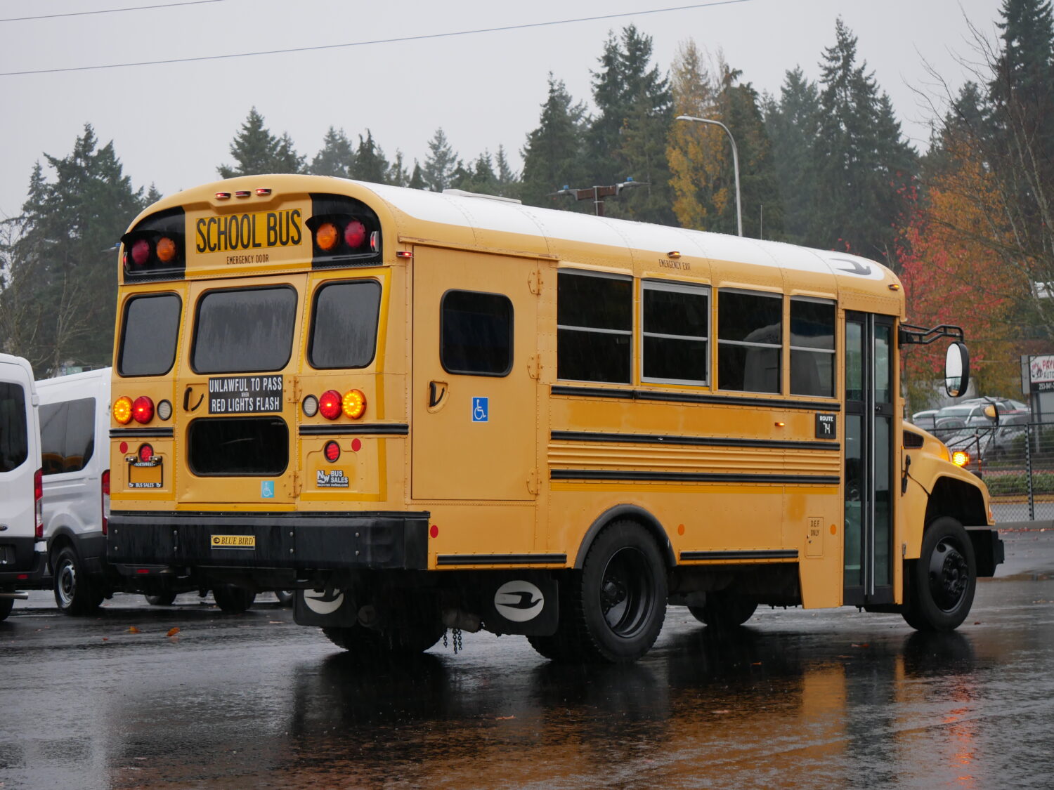 2012 Blue Bird Vision 27 Passenger ADA School Bus - B83759 - Image 3