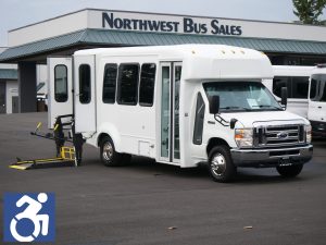 2012 Ford Elkhart Coach 12 Passenger + 2 Wheelchair ADA Shuttle Bus - S13110