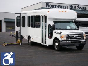 2012 Ford Starcraft Allstar 12 Passenger + 2 Wheelchair ADA Shuttle Bus - S29250