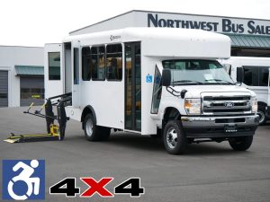 New 4X4 2026 Ford Endera 14 Passenger ADA Shuttle Bus - Order Now!