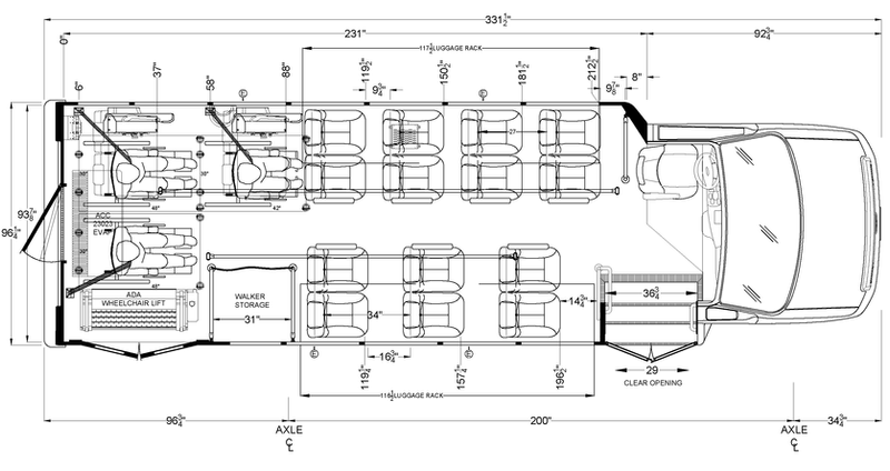 Odyssey 18 Passenger with Wheelchair Access and Luggage/Cargo