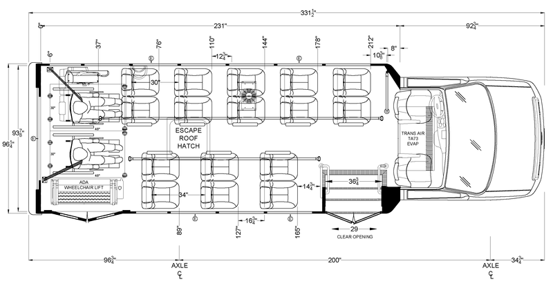 Odyssey 19 Passenger with Wheelchair Access and Co-Pilot