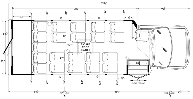 Odyssey 21 Passenger with Rear Luggage