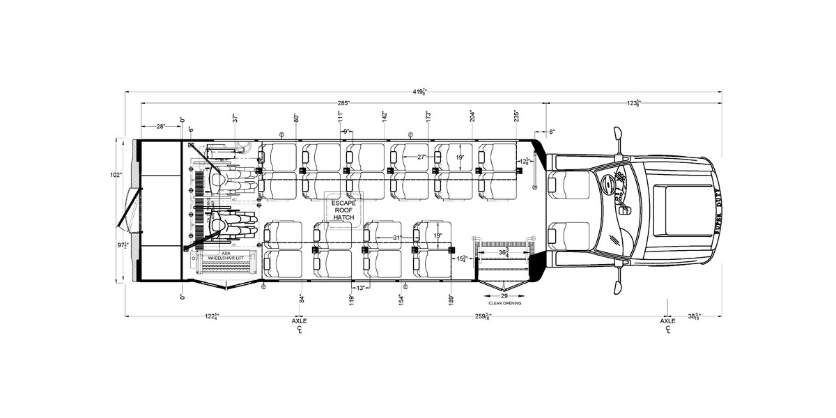 23 Passenger with Wheelchair Access and Co-Pilot