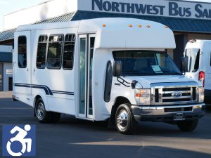 2012 Ford Goshen 12 Passenger + 2 Wheelchair ADA Shuttle Bus - S24607