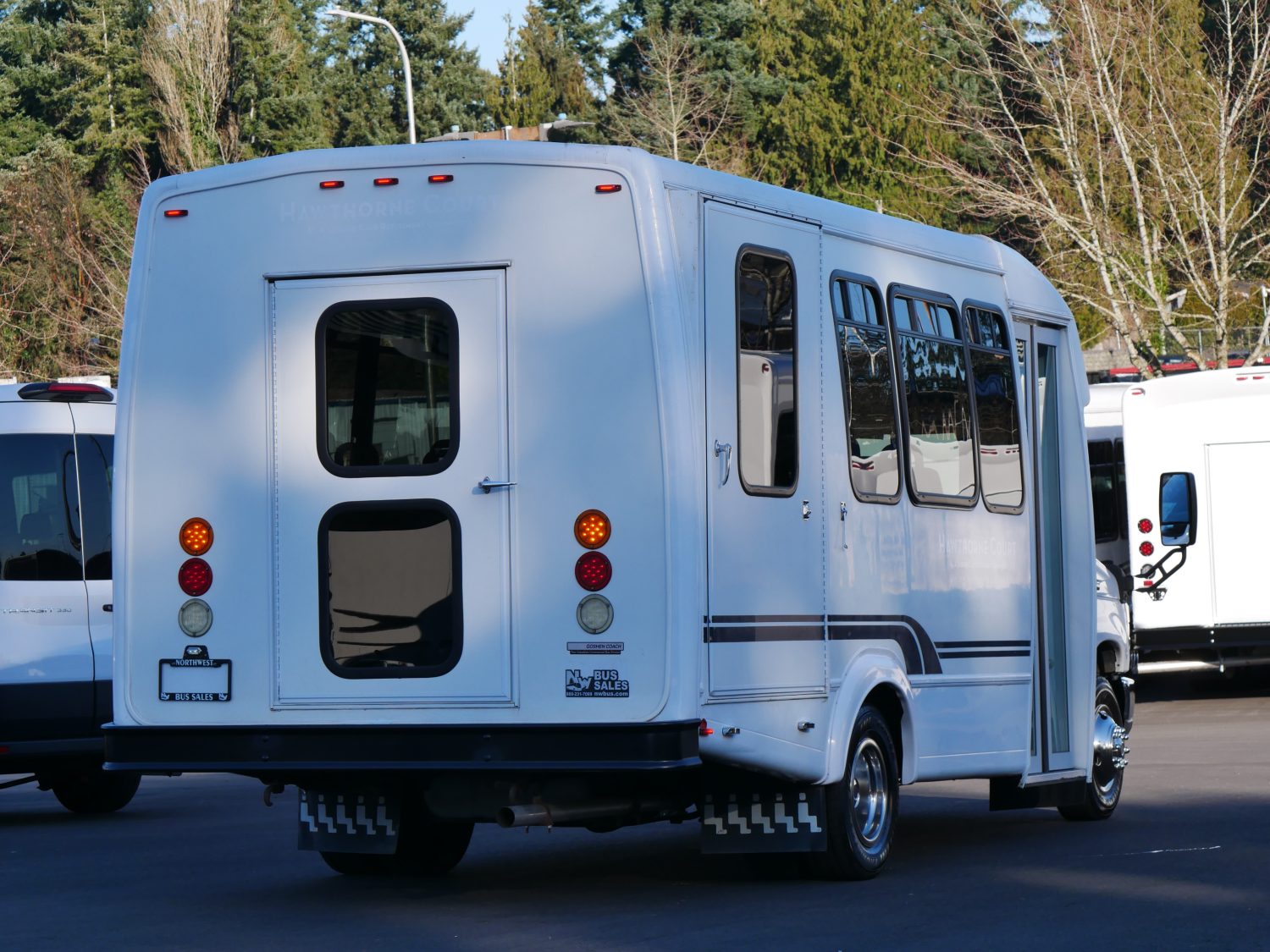 2012 Ford Goshen 12 Passenger + 2 Wheelchair ADA Shuttle Bus - S24607 - Image 3