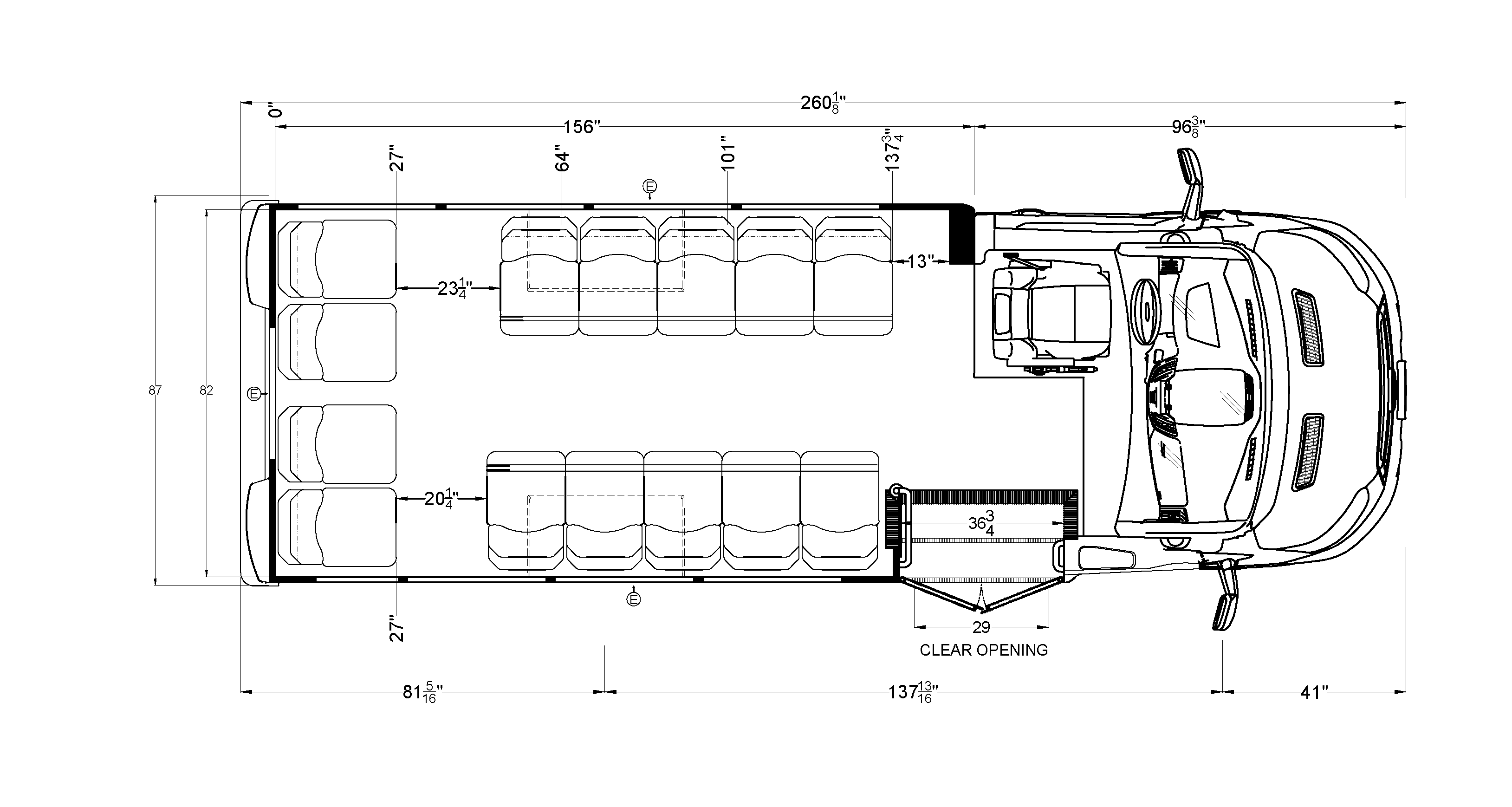 Terra Transit LD 14 Passenger Aisle Facing