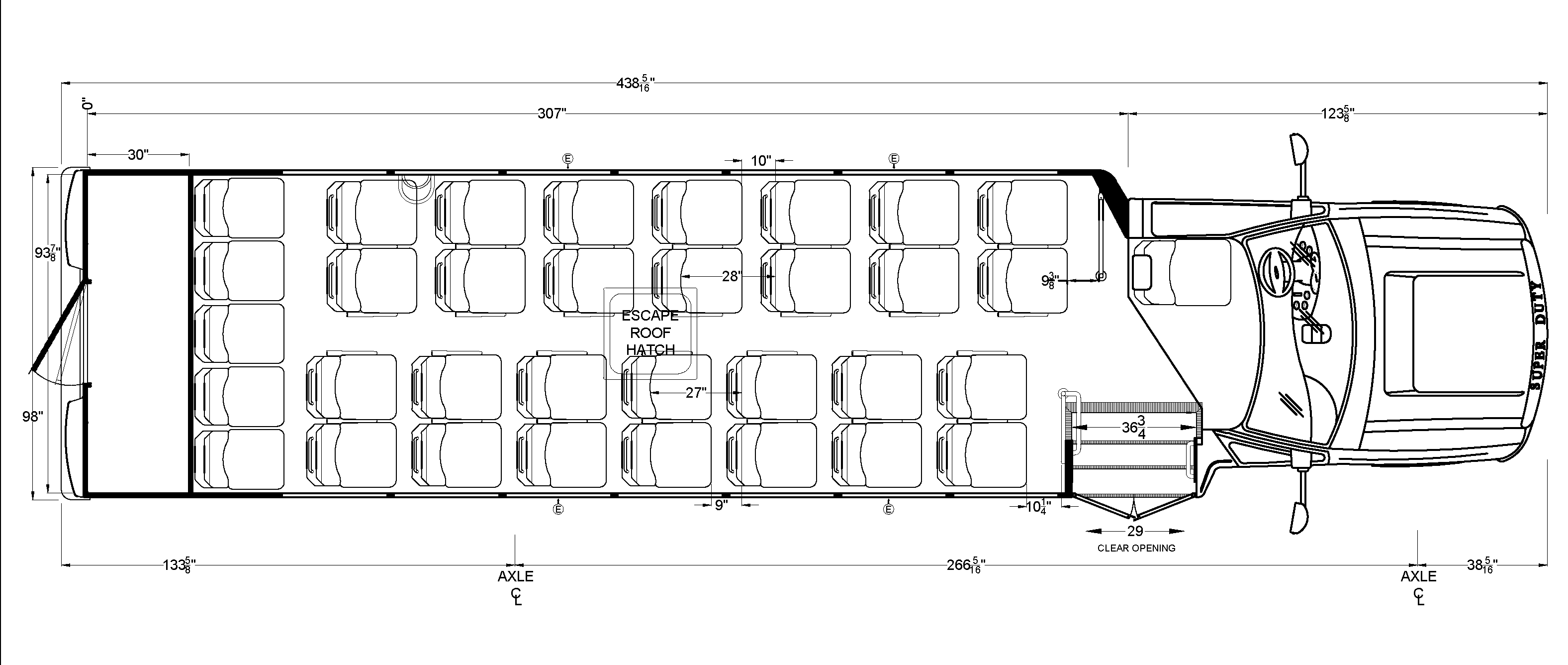 Terra Transit HD 33 Passenger with Luggage Cargo