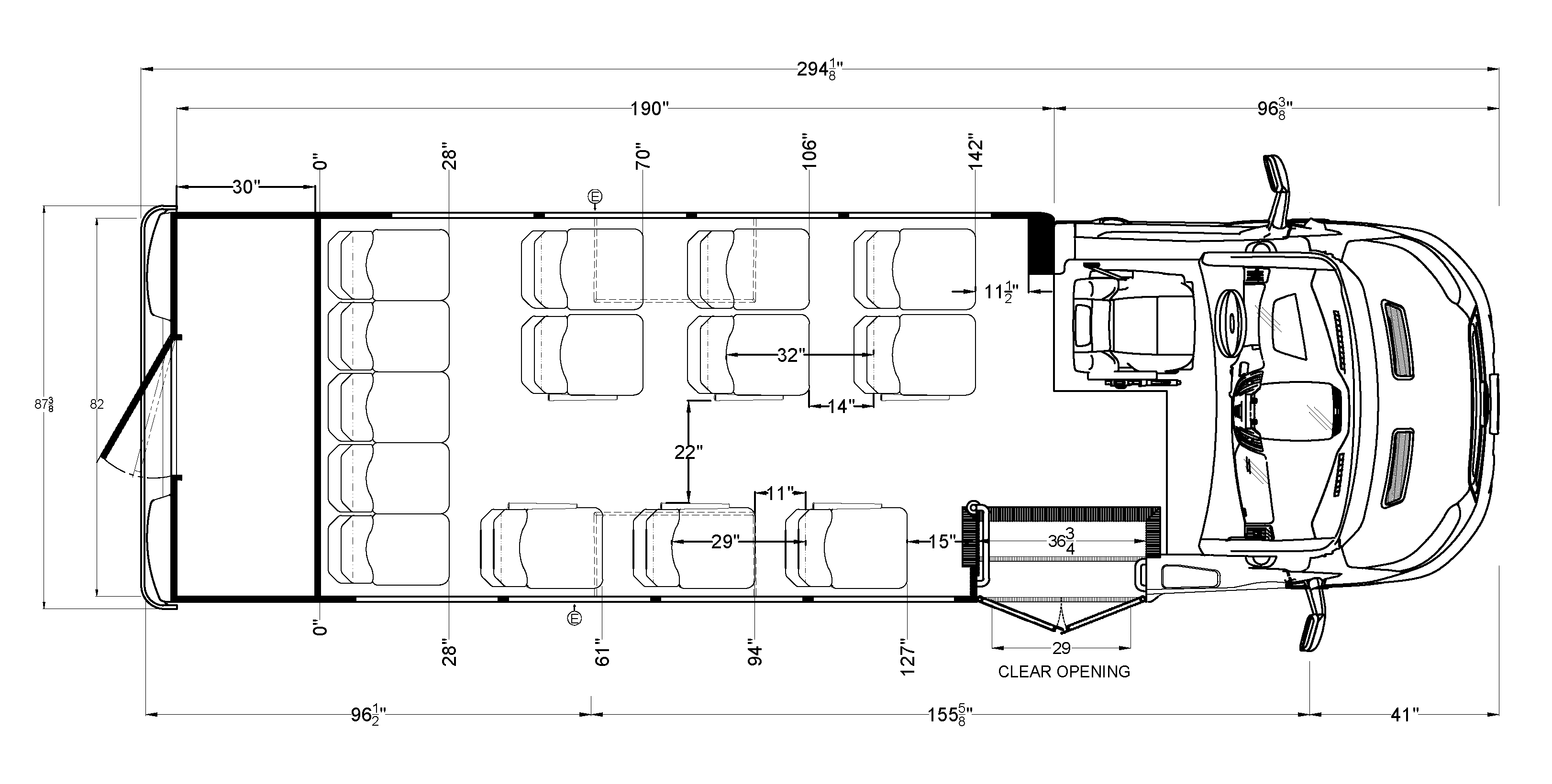 Terra Transit LD 14 Passenger with Luggage Cargo