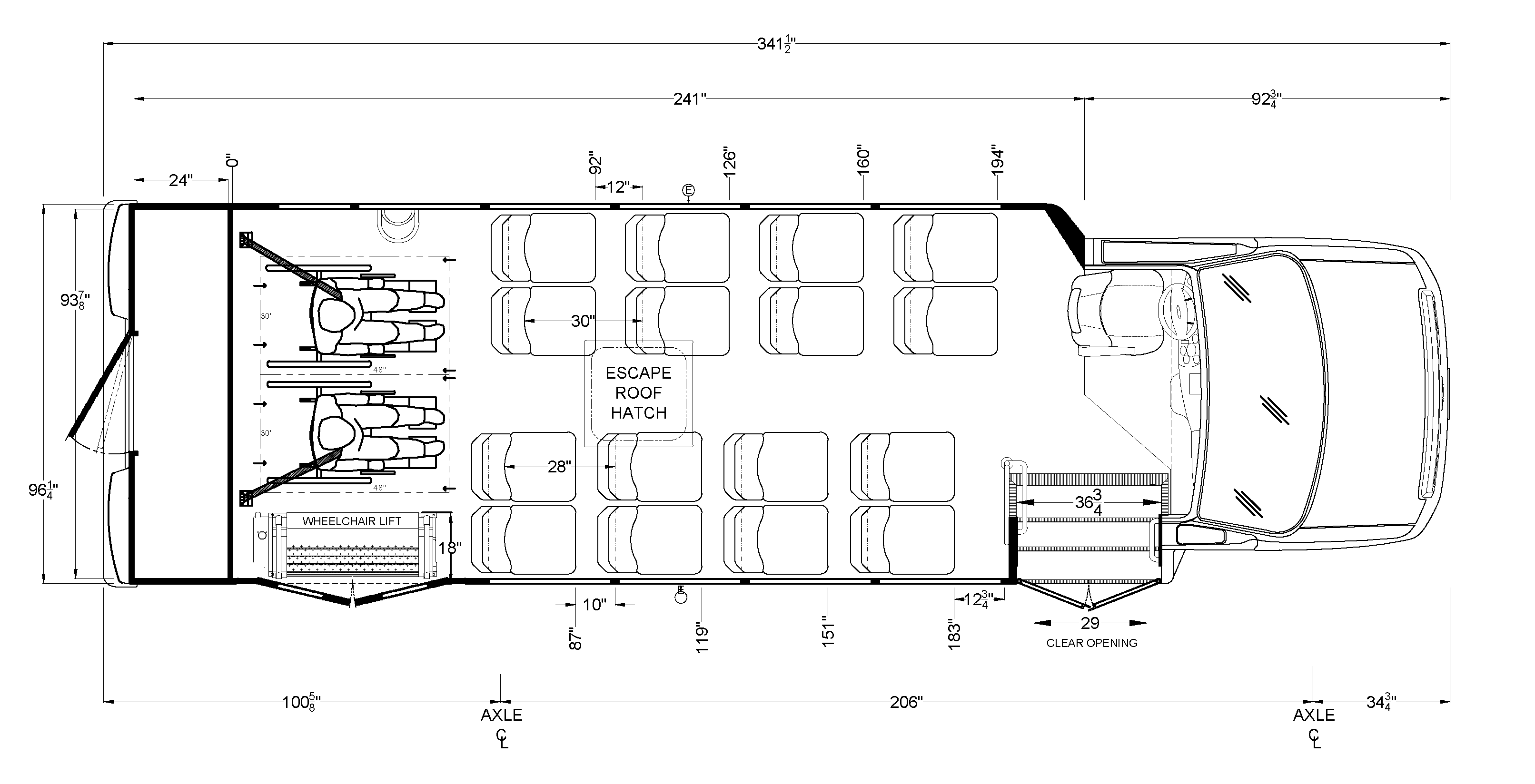 Terra Transit MD 18 Passenger with Wheelchair Access and Luggage Cargo