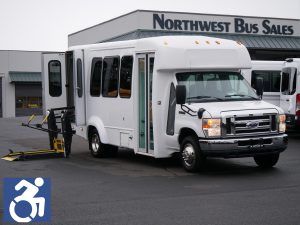 2012 Ford Elkhart Coach 12 Passenger + 2 Wheelchair ADA Shuttle Bus - S21868