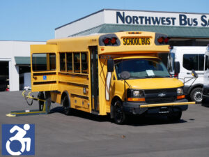 2008 Chevrolet Collins 10 Passenger + 2 Wheelchair ADA School Bus - B12292