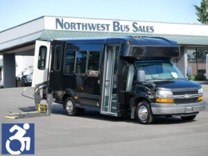 2015 Chevrolet Turtle Top 12 Passenger + 2 Wheelchair ADA Shuttle Bus - S20118